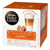 Nescafé Dolce Gusto Caramel Latte Macchiato, Karamell, Kapseln, Kaffeekapsel, Café, Coffee, Kaffee, 16 Kapseln (8 Portionen)