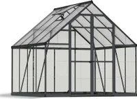Palram - Canopia Aluminium Gewächshaus Balance 88 Anthrazit 244x244x229 cm