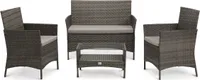 SVITA Rattan Set BROOKLYN 2020 in grau Gartenmöbel Terrasse Balkon