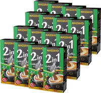 MASSIMO 2in1 Instant Kaffee mit Kaffeeweißer Vorratspackung 16er Schachtel x 10 Sticks à 14g