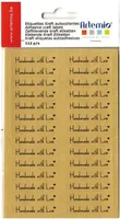448 'Handmade with Love' Kraft-Sticker