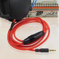 Audio-Kabelrausch-Reduktion Verlustloser Anti-Winding-3,5-mm-männliche bis männliche Kopfhörer-Treiber-freie Auxuxkabel für Kingston Hyperx Cloud Mix/Hyperx Cloud Alpha-Rot