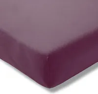 Estella Jersey Spannlaken 120x200cm, Farbe aubergine