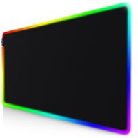 Titanwolf XXXL RGB Gaming Mauspad – 1200 x 600 mm - Mousepad - LED Multi Color - 7 LED Farben Plus 4 Effektmodi - für Präzision und Geschwindigkeit - Gummierte Unterseite - abwasch