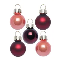 Weihnachtskugeln Glas 2cm 25 Stück - Vintage Rose