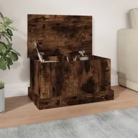 Möbel Truhe Räuchereiche 50x30x28 cm Holzwerkstoff - Sitztruhen 816501