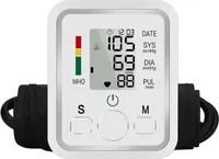 Digitales Blutdruckmessgerät - Automatische Oberarmmanschette, Präzise Messung, Großes Display, Tragbar, Speicherfunktion für 2 Benutzer