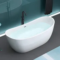 Mai & Mai Freistehende Badewanne 180x80cm Oval Sanitäracryl Standbadewanne V502