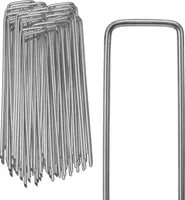 Jiubiaz 50 ks zemních kotevních kolíků Pozinkované 15 X 2,5 cm Zemní kotvy Zemní hřebíky 50 ks
