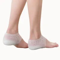 Einlegesohlen zur Höhenverstärkung aus Silikon, Fersenschutz, Gel-Pads, Fersensporn, Fußpflege für Männer und Frauen, 2 Paar (5 cm)