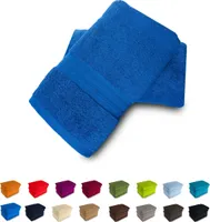 550g/m2 Handtuch 100% Baumwolle Frottee 50x100 Nr 20 blau