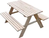 Kindersitzgarnitur Kinder sitzgruppe Tisch Bank Kindermöbel Garten HOLZ