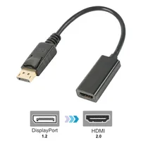 Orbsmart DisplayPort 1.2a auf HDMI 2.0 Adapter - 4K@60Hz (Ultra-HD) & 3D aktiver Adapter | DisplayPort (DP 1.2a) to HDMI 2.0 adapter | Signalwander | Kabel | Stecker