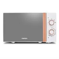 MEDION MD 10596 Mikrowelle 20L DE, Arbeitsplatte, Solo-Mikrowelle, 20 l, 700 W, Drehregler, Weiß