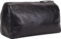 LEONHARD HEYDEN Leder Kulturbeutel Cambridge Toiletry Bag Black schwarz