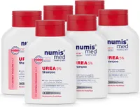 numis med Haar Shampoo mit 5% Urea - Hautberuhigendes Haarshampoo für extrem trockene Kopfhaut 6x 200 ml