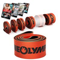 NEOLYMP Heavy Resistance Band - (Stufe 5) Therapieband kompatible Fitnessbänder für Krafttraining und Home Gym - Naturlatex - maximale Elastizität