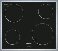 CONSTRUCTA CM321052 Glaskeramik-Kochfeld / Elektro / Edelstahlrahmen / 60 cm / 4 Zonen