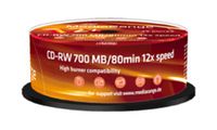 MEDIARANGE MR235-25 - 12x - CD-RW - 120 mm - 700 MB - Tortenschachtel - 25 Stück(e)