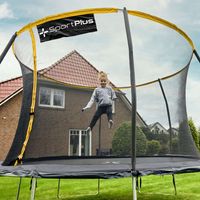 SportPlus I Trampolin I Garten Trampolin, Outdoor-Trampolin, Kinder-Trampolin, Ø 305 cm, patentierter Rahmen, TÜV SÜD Geprüfte Sicherheit, bis 120 kg, SP-T-305-SG