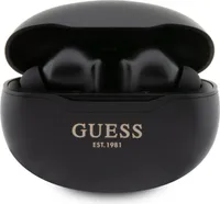 Guess True Wireless Classic EST BT5.3 - slúchadlá TWS + nabíjacie puzdro (čierne)