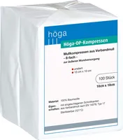 Höga-OP-Kompressen 10x10cm unsteril 100 St