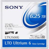 Sony LTX2500G, Leeres Datenband, LTO, 2500 GB, 6250 GB, Mehrfarbig, 160 MB/s