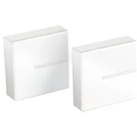 Meliconi 480525 BA Organizer kabli Obudowa ścienna na kable Biały 2 szt