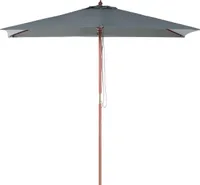 BELIANI Parasol ogrodowy ciemnoszary drewniany 144 x 195 cm składany nowoczesny