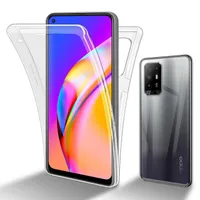 Cadorabo Schutzhülle für Oppo A94 5G Hülle in Transparent 360° Etui Full Body Handyhülle Cover Case