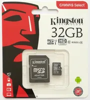 Kingston 32GB Class 10 microSDHC Speicher Karte mit SD-Adapter