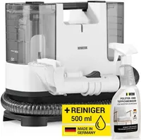 N8WERK Waschsauger Portable Clean Polster- und Teppichreiniger leicht kompakt Fleckenentferner Frisch- und Schmutzwassertank Inkl. Reinigungsmittel