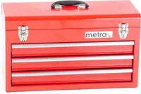 Werkzeugkiste, standard, 3 Schubladen, rot