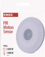PIR senzor (pohybové čidlo), IP44 C, 2000W, biele