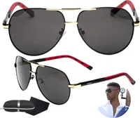 J&W herren pilotenbrille polarisierte herren-sonnenbrille Albrup schwarz gläser