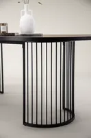 Hamneskär Esstisch 110x220cm schwarz.