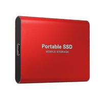 SSD-Festplatte Tragbare externe SSD-Festplatte, kompatibel mit tragbarem Desktop Type-c rot 4TB