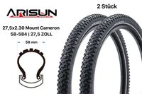 2 Stück 27.5 Zoll Fahrrad Reifen Arisun Mount Cameron 27.5x2.30 MTB 58-584 Reflex