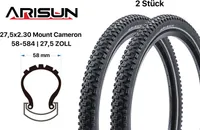 2 Stück 27.5 Zoll Fahrrad Reifen Arisun Mount Cameron 27.5x2.30 MTB 58-584 Reflex