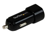 StarTech.com Dual USB KFZ-Ladegerät - 17 Watt / 3,4 A, Auto, Zigarettenanzünder, Schwarz