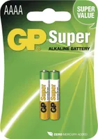 GP Alkalická speciální baterie 25A (AAAA, LR61) 1,5 V, 2 ks, B1306