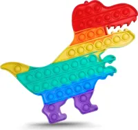 Push It Fidget Bubble Pop Trend Anti Stress Spielzeug TikTok 12 - 30 cm RainbowForm:Dinosaurier 29.5 x 21 cm