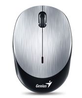 GENIUS Maus NX-9000BT SILVER, Bluetoothmaus mit 1200 DPI BlueEye Senso