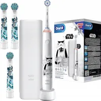 Oral-B | Elektrische Zahnbürste - Junior Star Wars - Bunt - Mit 3 Aufsätzen - Für Kinder ab 3 Jahren
