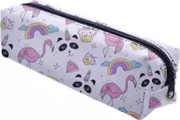 Mäppchen Federtasche Schlamperbox Federmäppchen Schüleretui Stiftemappe Panda [008]