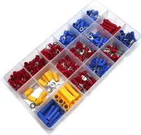 300PCS Elektrický krimpovací konektor Sada vodotěsných kroužkových svorek s izolací na tupo