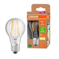 OSRAM LED Stromsparlampe, Filament Birne aus Glas mit E27 Sockel, Warmweiß (3000K), 4 Watt, ersetzt herkömmliche 60W-Leuchtmittel, besonders hohe Energieeffizienz und stromsparend, 1er-Pack