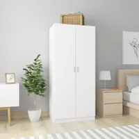 2024 Moderne Kleiderschränke Kleiderschrank Weiß 80x52x180 cm Holzwerkstoff 152762