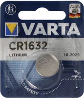 Varta CR1632 Lithium Batterie 3 Volt 140mAh