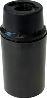 Relco Fassung E14 Glattmantel M10 Gewinde Lampenfassung Schwarz